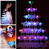 LED -gadget Aoto Colors Mini Romantic Luminous Artificial Ice Cube Flash Light Wedding Christmas Party Decoration