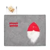 Decorações de Natal Home Placemat Xmas Mesa Tapete Vermelho e Cinza Rudolph Feleless Placemats Party Supplies W-00832