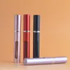 2021 Portable Metallic Refillable Empty Mini Perfume Aftershave Atomizer Spray Bottle Holder for Travel Purse 5ML