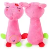 Cartoon Animal Toy Plush Dog Cat Pet Chew Squeeze Squeak Sound Toys Funny Fleece Durability Chew Teething Toy