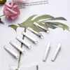 100 pçs Platinum Iron Flat Alligator Hair Clip Findings DIY Hair Accessories Making 34mm 46mm 57mm 77mm287s