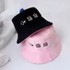 봄 여성 양동이 낚시 모자 선 스크린 태양 모자 작은 데이지 양면 착용 봄 아이 어 부 모자 52cm Y220301