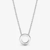 100 925 logo sterling in argento pavoso Circle collier Necklace Women Wedding Egagement Jewelry Accessori 2985468