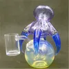 Glass Dragon Claw Rig With 10mm Female Joint Hookahs Purple Water Bong Rigs Pipe