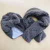 Winter Children'S Headbands Bow Hat Scarves Set Baby Teddy Velvet Warm Indian Cap Scarf M3777