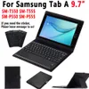 Étui pour clavier TouchPad pour Samsung Galaxy Tab A 9.7 S Pen SM-T550 SM-T555 SM-P550 SM-P555 T550 T555 P550 P555 Housse en cuir Capa