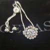 Oevas Real Color Moissanite 여성을위한 Moissanite 팔찌 100 % 925 스털링 실버 스파클링 웨딩 파티 파티 쥬얼리