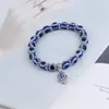 Blue Eye Beaded Strands For Women And Men Mythical Demons Eyes Bracelet