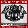 Body Kit для Yamaha YZF600R Thundercat YZF 600R 600 R 1996-2007 Кузов 86NO.187 YZF-600R 96 97 98 99 00 01 YZF600-R 02 03 04 05 06 07 OEM обтекает + танк крышка серого пламени