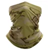 Scarves Outdoor Sport Bandana Militär Tube Scarf Fiske Cykling Taktisk Vandring Face Cover Neck Bike Half Mask Headband Män Kvinnor