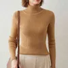 Dolcevita lavorato a maglia Maglione da donna Pullover Cashmere Manica lunga Inverno Elastico Maglioni da donna Top tutto-fiammifero Maglione femminile 211217