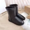 Frauen Australien Schneestiefel für den Winter Triple Black Chestnut Pink Marineblau Grau Beige Lila Mode Klassische Knöchel Kurzstiefel Damen BOKD8q #