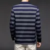 Herenpolo's Hoogwaardig 2022 modemerk Gestreepte heren effen shirts voor casual designer tops met lange mouwen Kleding