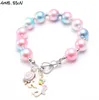 rainbow bead bracelet