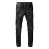 Hommes Star Patckwork Slim Fit Jeans Skinny Moto Biker Denim Pantalon Coton Jean Détruit Trou De Vêtements Pour Hommes Pantalon Hip Hop Pantalon Décontracté