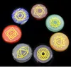 7Pcs Chakra Stones Cat's Eye Reiki Healing Crystal With Engraved Chakra Symbols Holistic Balancing Polished Palm Natural Stones Healing Decoration