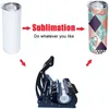 Local warehouse!!sublimation straight tumbler 20oz blank skinny tumblers 304 stainless steel water bottle US STOCK