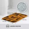 Carpets Brown And Orange Print Printed Floor Rugs Front Door Mat Outdoor Mats Animal Skin Lovers Wild