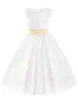 Robes de première communion blanches pour les filles 2020 Marque Tulle Dentelle Infant Toddler Pageant Robes De Fille De Fleur pour Les Mariages Et La Fête Q0716