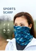 Multifunctionele Sports Sjaal Hoofddeksels Hoofdband Bandana Balaclava Face Cover Sweatband Hairband Fietsen Yoga Gym E4905 Caps Masks
