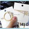 Hair Jewelryhair Clips & Barrettes Korea Imitiation Pearl For Women Geometric Heart Round Shape Hairpin Simple Aessories Jewelry Drop Delive