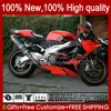 Moto Fairings for Aprilia RSV1000R Mille RV60 RSV-1000 RSV1000 R RR 04 05 06 Bodywork 11No.38 RSV1000RR RSV 1000 R 1000R 1000RR 2004 2005 2006 Bodys Kit Glansig svart