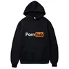 Gedrukt Sweatshirt Porno Hub Street Dance Street Clothes Mens Dames Lente en Herfst Mode Heren Hoodies 211116