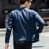 Men's Jackets Mens Fashion Linen Solid Pocket Design Retro Jacket Sexy Men Clothing 2021 Kpop Style Mandarin Collar Tops Outerwear