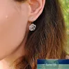 Lotus Fun Real 925 Sterling Silverörhängen Handgjorda designer Fina smycken Blomma i Rain Fashion Dingle örhängen för kvinnor3726986