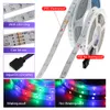 10m 15m 20m RGB Bytbar LED Strip Light DC12V 2835 5050 LED Light Tape Bluetooth Music Controller + Power Aadapter