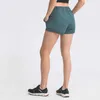2023 Yoga snabbtorkade andningsbara sport shorts l-153 kvinnor träning fitness kvinnlig löpande gym leggings atletiska spandex pantsu0df