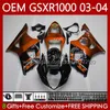 OEM Bodys для Suzuki GSXR1000 K3 GSXR 1000 CC 03-04 CUDLEWORK 67NO.135 GSXR-1000 K 3 GSX R1000 2003 2004 Orange Black GSX-R1000 1000CC 03 04 Форма для инъекций на 100% подходит