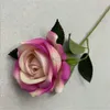 Jeden fałszywy kwiat pojedynczy łodyg Rose 14 "LNGTH Symulacja Velvet Rosa na wesele domowe sztuczne kwiaty