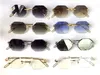 sunglasses vintage Piccadilly irregular rimless diamond cut lens retro fashion avant-garde design uv400 light color decoration sum165Z