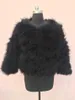 Women's Fur Faux Fur 2023 ostrich fashion plus size jacket vintage fashion fur coat XS S L XL 2XL 3XL 4XL 5XL 6XL 7XL black red pink green white gray HKD230727