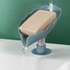 Piatti di sapone a forma di foglia di plastica creativa Accessori per bagno per drenaggio Accessori per il bagno forniture per bagni da bagno Gadgets5637640
