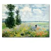 Wand Impressionismus Monet Wild Poppy Field Sonnenaufgang Landschaft Leinwand Malerei Kunstdruck Poster Bild Malerei Wand Dekor