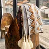 Boheemse stijl deken geometrisch patroon draaddekens handgemaakte geweven sjaal sjaal comfortabel zacht Copertura zomerquilt290E7439124