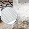 Wandaufkleber 150 stücke Selbstklebende Mini Quadrat Glas echte Spiegel Mosaikfliesen Dekorativ für DIY Handgemachte Handwerk Home Dekorieren