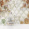 Mode minimaliste moderne 3D Diamants stéréo de style européen Mur de style européen de gros peilages de peilages environnementaux