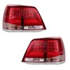 3 Colors Tail Lights For Toyota Land Cruiser 2008-2015 Car LED Taillights Daytime Running Lights Brake Light Assembly