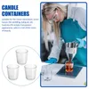 Candles 3pcs DIY Candle Jar Container Holder Scented Cup Clear Glass Cups