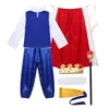 TiaoBug Enfants Garçons Halloween Cosplay Habiller Costume De Roi Médiéval Prince Cape Couronne Sceptre Ensemble Carnaval Roleplay Party Outfit Q0910