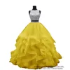 Quinceanera Dresses 2021 두 조각 섹시한 백리스 크리스탈 장식 조각 파티 댄스 파티 공식 얇은 명주 그린 볼 가운 Vestidos de 15 Anos Q13
