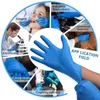 Gants jetables bleus 100pcs Pvc non stériles sans poudre Fournitures de nettoyage en latex Cuisine et aliments - Ambidextre Lle10276