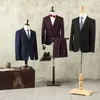 Hoogwaardige houten arm kleur volledig mannelijk hoofd naaien mannequin pak lichaamsbasis bruiloft platte borst schouder vrouwen, verstelbare rack D403