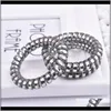 Band smycken droppleverans 2021 säljer telefon grossist anpassad högkvalitativ spiral tie sladd hår elastisk gummi i42ex