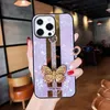 Rhinestone Pırlanta Glitter Telefon Kılıfları için İPhone 15 Pro MAX 14 13 12 11 PRO Max X XS XR 6 7 8 Plus Samsung S23 S23 Plus S23 Ultra Hibrid TPU PC Şok geçirmez Kapak