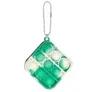 50pcs Simple fossette pousser porte-clés sensoriel enfant Fidget jouet Stress bulle porte-clés pousser bulle conseil doigt Pendant8855336