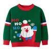 Baby Kid Chirsmas Camisola Menino e Menina Outono Inverno Papai Noel Roupas Crianças Cartoon Traje de Desenhos Animados Pullover Holiday Roupas Quentes Y1024